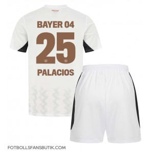Bayer Leverkusen Exequiel Palacios #25 Replika Bortatröja Barn 2024-25 Kortärmad (+ Korta byxor)